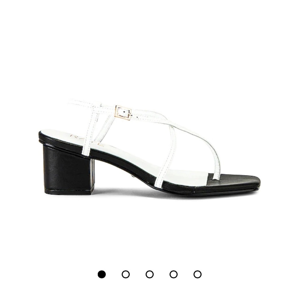 Raye Gaia Heel In White - Basically new condition